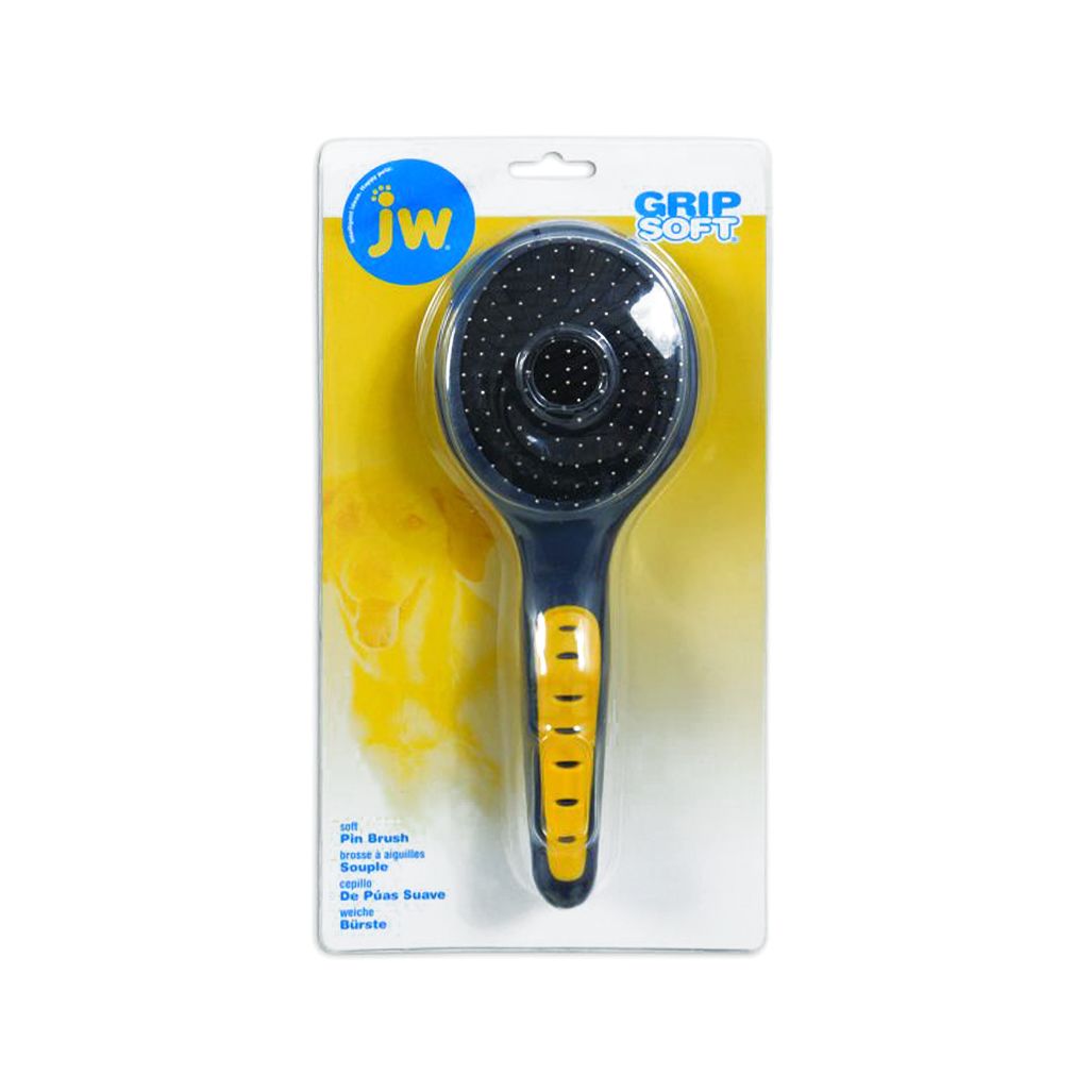 JW Grip Soft Slicker Brush Soft Pin Small JW Grip Soft Slicker Brush Soft Pin Small