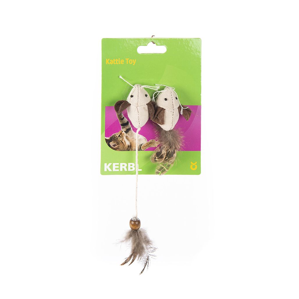Kerbl Raton con Plumas 2 PK Kerbl Raton con Plumas 2 PK
