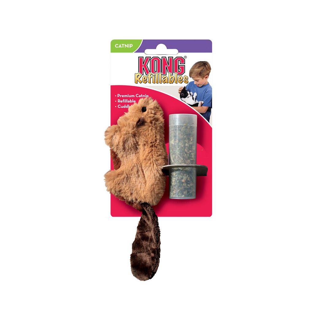 Kong Cat Refillables Beaver With Cat Nip Kong Cat Refillables Beaver With Cat Nip