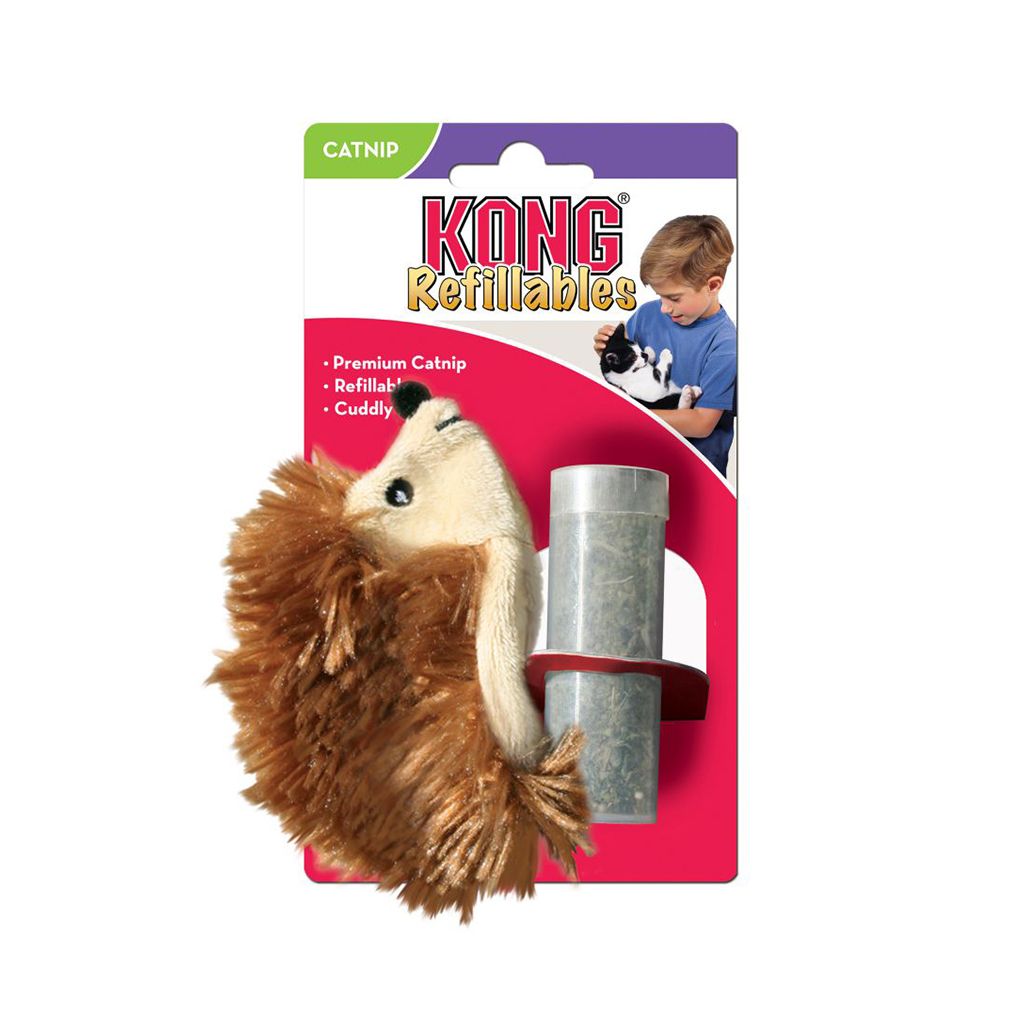 Kong Cat Refillables Hedgehog With Catnip Kong Cat Refillables Hedgehog With Catnip