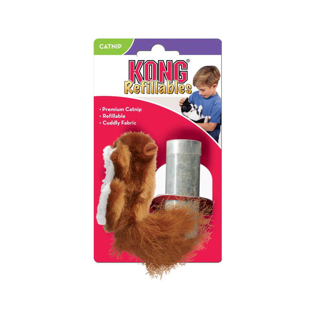 Kong Cat Refillables Squirrel With Catnip Kong Cat Refillables Squirrel With Catnip
