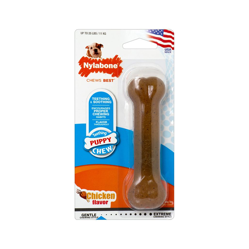 Nylabone Puppy Chew Bone Blister Card Regular Nylabone Puppy Chew Bone Blister Card Regular