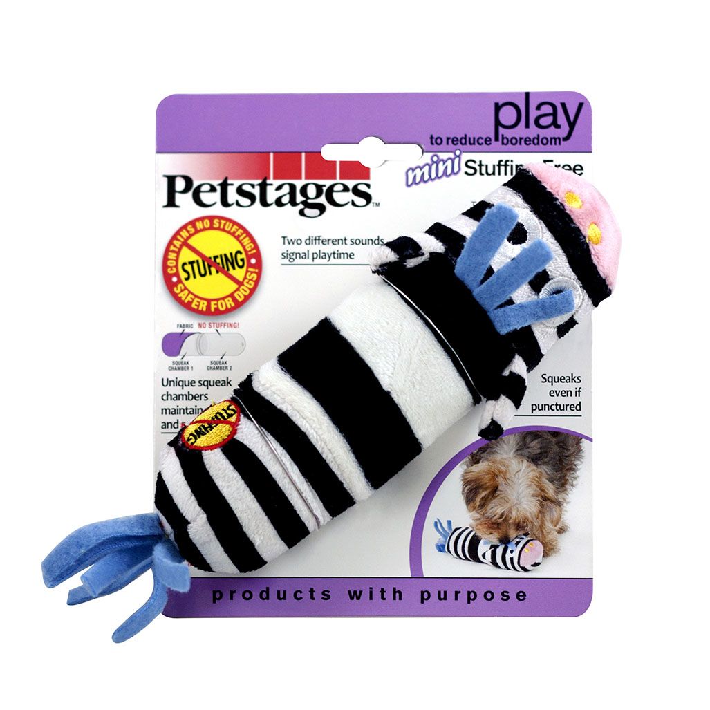 Petstages Mini Stuffing Free Zebra Petstages Mini Stuffing Free Zebra
