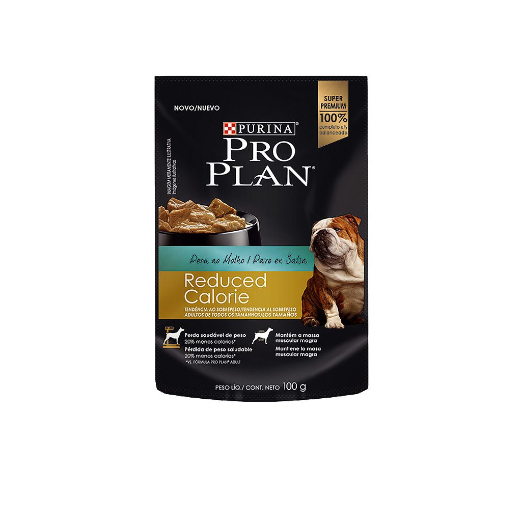 Pro Plan Pouch Reduced Calories 100 Gr Pavo en Salsa Pro Plan Pouch Reduced Calories 100 Gr Pavo en Salsa