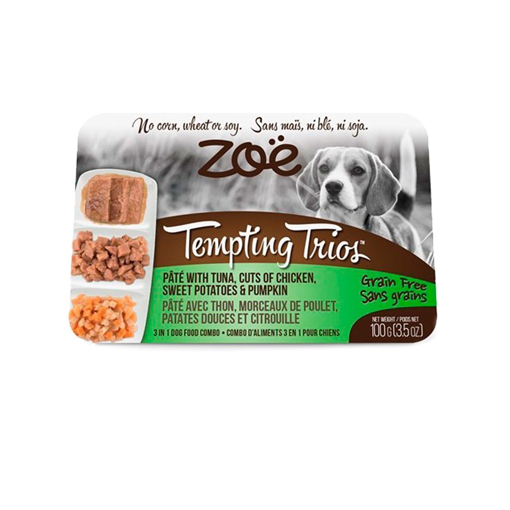 Zoe Trios Atun. Pollo & Verduras Grain Free 100 Gr Zoe Trios Atun. Pollo & Verduras Grain Free 100 Gr