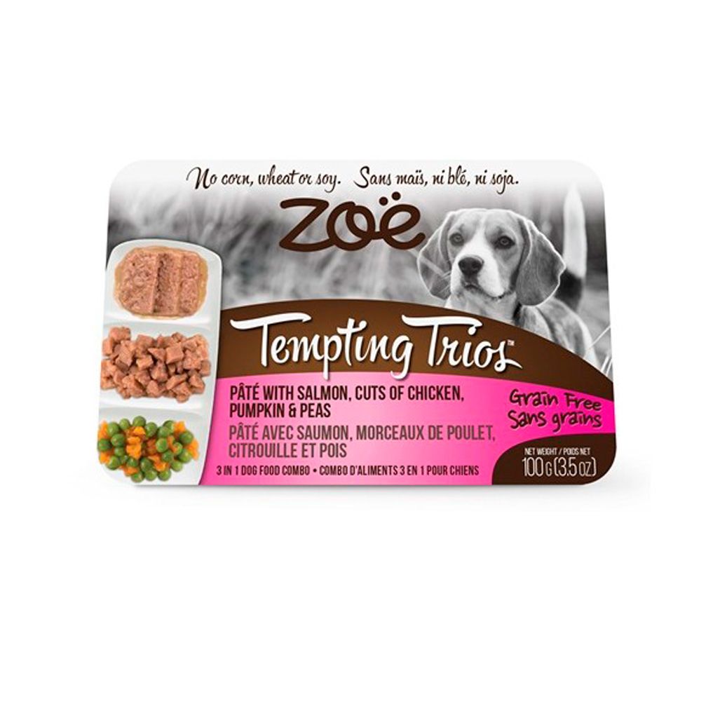 Zoe Trios Salmon. Pollo & Verduras Grain Free 100 Gr Zoe Trios Salmon. Pollo & Verduras Grain Free 100 Gr