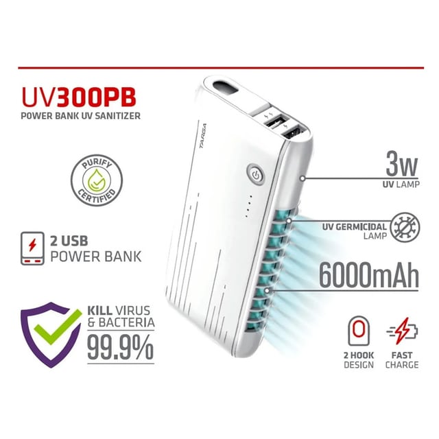 POWER BANK 6000MAH UV300PB