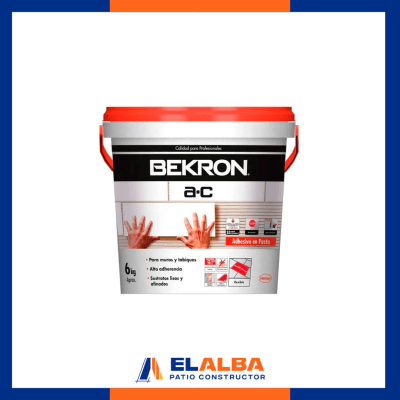 Adhesivo Cerámico Pasta Galon 6Kg Bekron1
