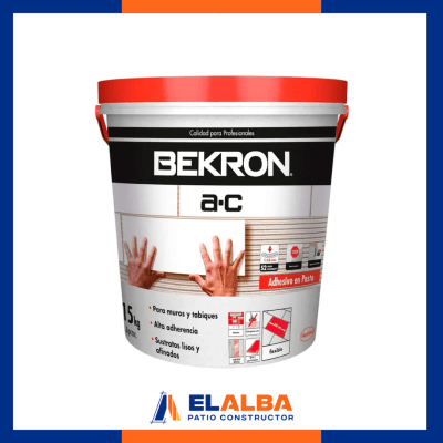 Adhesivo Cerámico Pasta Tineta 15Kg Bekron1