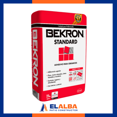 Adhesivo Cerámico Standard 25Kg Bekron1