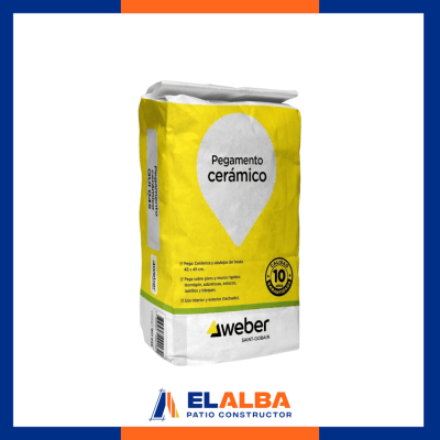 Adhesivo Cerámico Polvo Saco 25 Kg Weber (QUI045)1