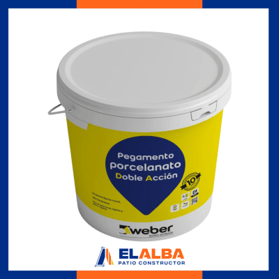 Adhesivo Porcelanato Doble Acción Tineta 25 Kg Weber (QUI597)1
