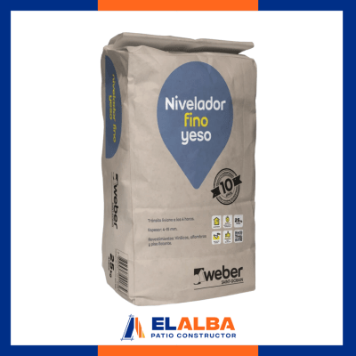 Mortero Nivelador De Piso Fino Interior N15 (G-8) 25 Kg Weber (QUI943)1