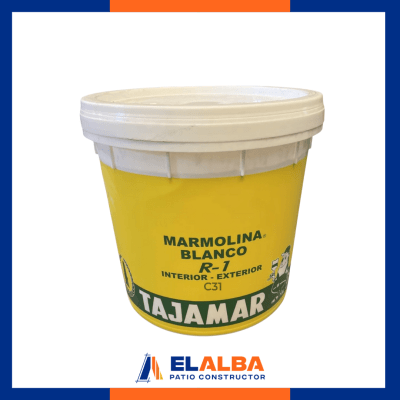 Marmolina R-1 G/Medio Tineta (25 Kg) Blanco Tajamar1