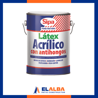 Latex Acrilico Antihongo Blanco (1 GL) Sipa1