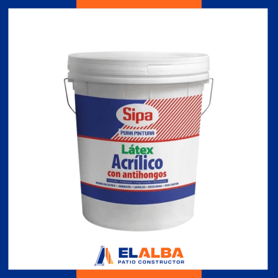 Latex Acrilico Antihongo Blanco Tineta (4 GL) Sipa1