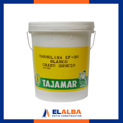 Marmolina Ef-30 G/Grueso Tineta (25 Kg) Blanco Tajamar1
