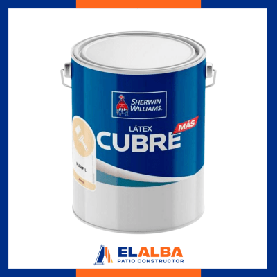 Esmalte Al Agua Cubre Mas Blanco (1 GL) SW1