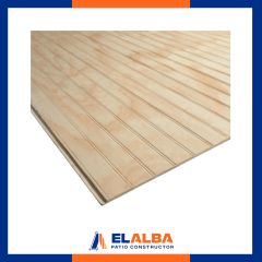 Tablero Terciado Ranurado Colonial 9mm (1.22 x 2.44 M)