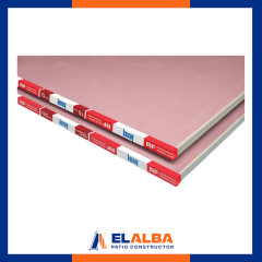 Plancha Yeso Cartón RF 12.5x1200x2400mm