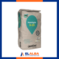 Hormigon Preparado H20 25Kg Weber (QUI1433)