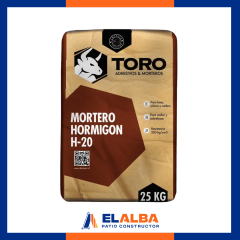 Hormigon Preparado H20 Saco 25 Kg Toro