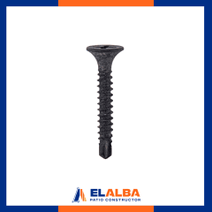 Tornillos Volcanita Punta Broca Negro 6 x 1