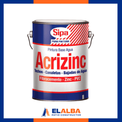 Esmalte Al Agua Acrizinc Rojo Colonial (1 GL) Sipa