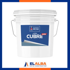 Latex Cubre Mas Blanco/Base Tineta (4 GL) SW