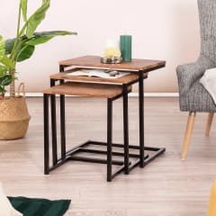 Set 3 Mesas  just Home Collection Café 50x90x45 cm 0