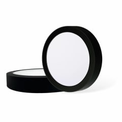 Pack 2 Panel Led Sobrepuesto Circular Negro Dairu 18W Luz Fría 0