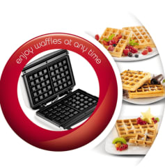 Moulinex waffle time 4 waffle 700 w blanco, caja dañada 0