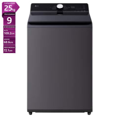 Lavadora carga superior LG WT25EGTX6 25KG Grafito, caja genérica. 4
