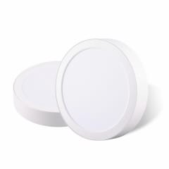 Pack 2 Panel Led Sobrepuesto Circular Blanco 18W Luz Fría 0