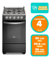 Cocina a Gas FM4LP Mademsa, caja dañada. 0