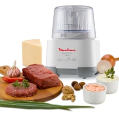 Picadora 1-2-3 750W AD6011 blanco Moulinex, caja con desgastes 0