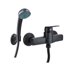 Monomando Ducha Modena Stretto Eco Negro 0