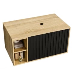 Mueble Baño Berlín Sensi Dacqua Negro sin lavamanos 80x41.5x46 cm 0