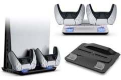 Dobe Estación de Base Enfriadora con Puertos de Carga para PlayStation 5 TP5-05102, Blanco