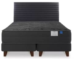 Cama Europea + Respaldo Flex Black 2 Plazas 0