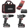 Kit Taladro Percutor Ubermann  20V+Atorniillador de Impacto 20V+2Baterías2AH+Cargador+25 Acc