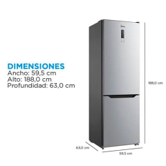 REFRIGERADOR BOTTOM FREEZER MIDEA, caja dañada 0