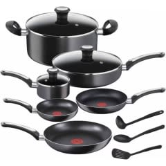 Batería de cocina 12 piezas new platinum tefal, caja dañada