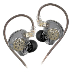Audífonos Kz Edx Lite Monitores In Ear  Trasparente con Micrófono 1