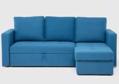 Sofá Futón Mica Alex 3 Cuerpos Azul 0