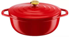 Olla Cocotte Ovalada Air 30x23 Cm roja 0