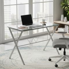 Escritorio vidrio Just Home Collection  110x60x74 0
