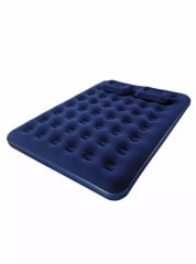 Colchón  Alpes  Inflable Queen con Bomba Manual Azul