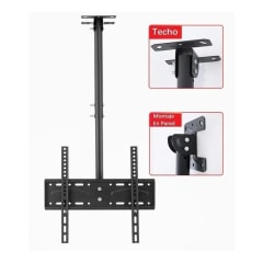Soporte Tv Techo o Pared Ajustable Base 26 A 60  Color Negro 1