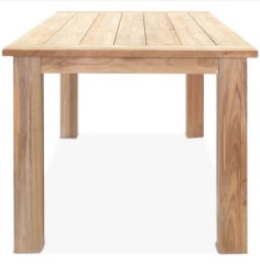 Mesa de Comedor Exterior de Teca Rectangular Morones 0